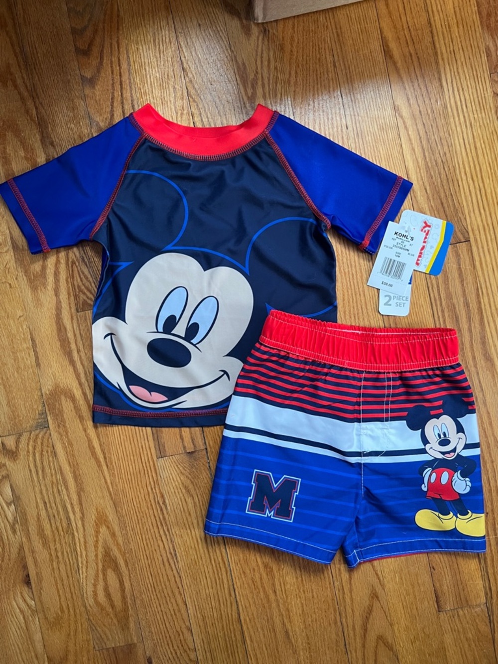 NWT Mickey Mouse swim set